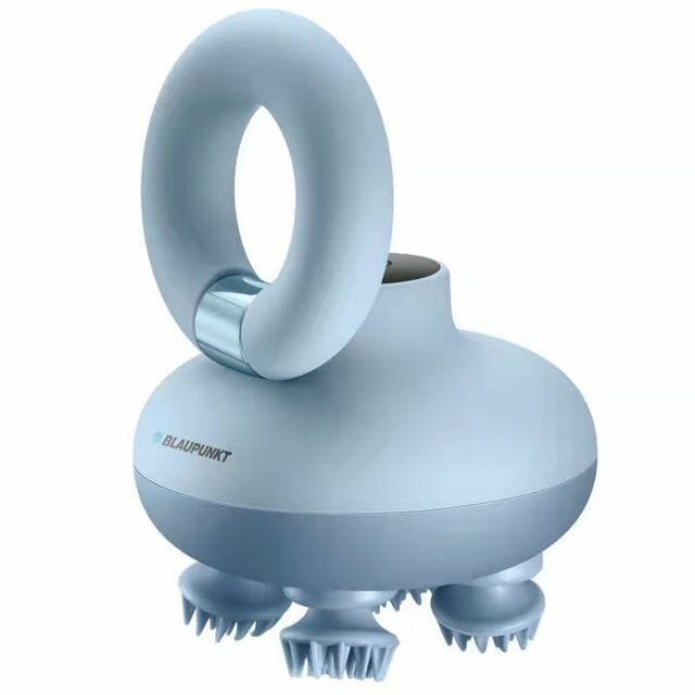 Blue electric massager to relieve your head, neck, body pain instantly