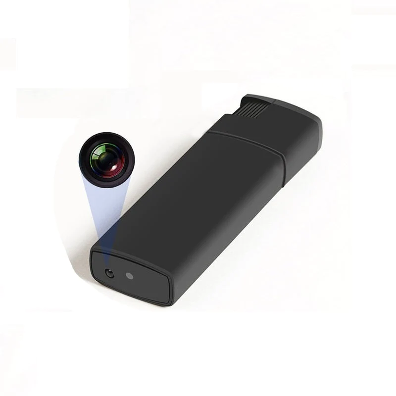 A small black device with a hidden camera for home security.