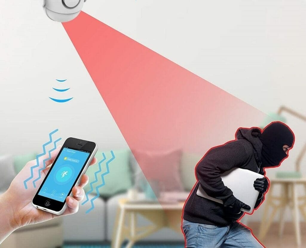 A person holding a discreet surveillance camera.