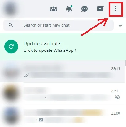 WhatsApp security setting